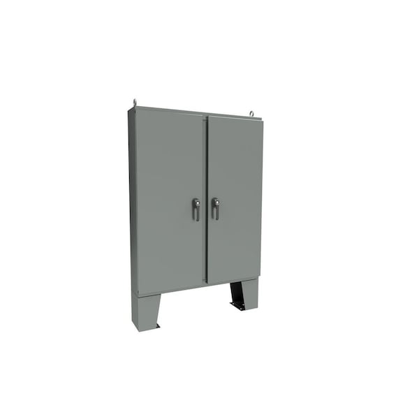 3 Point Latch with Padlock Handle Electrical Enclosures, 62 in H, 10 in D, 48 in W